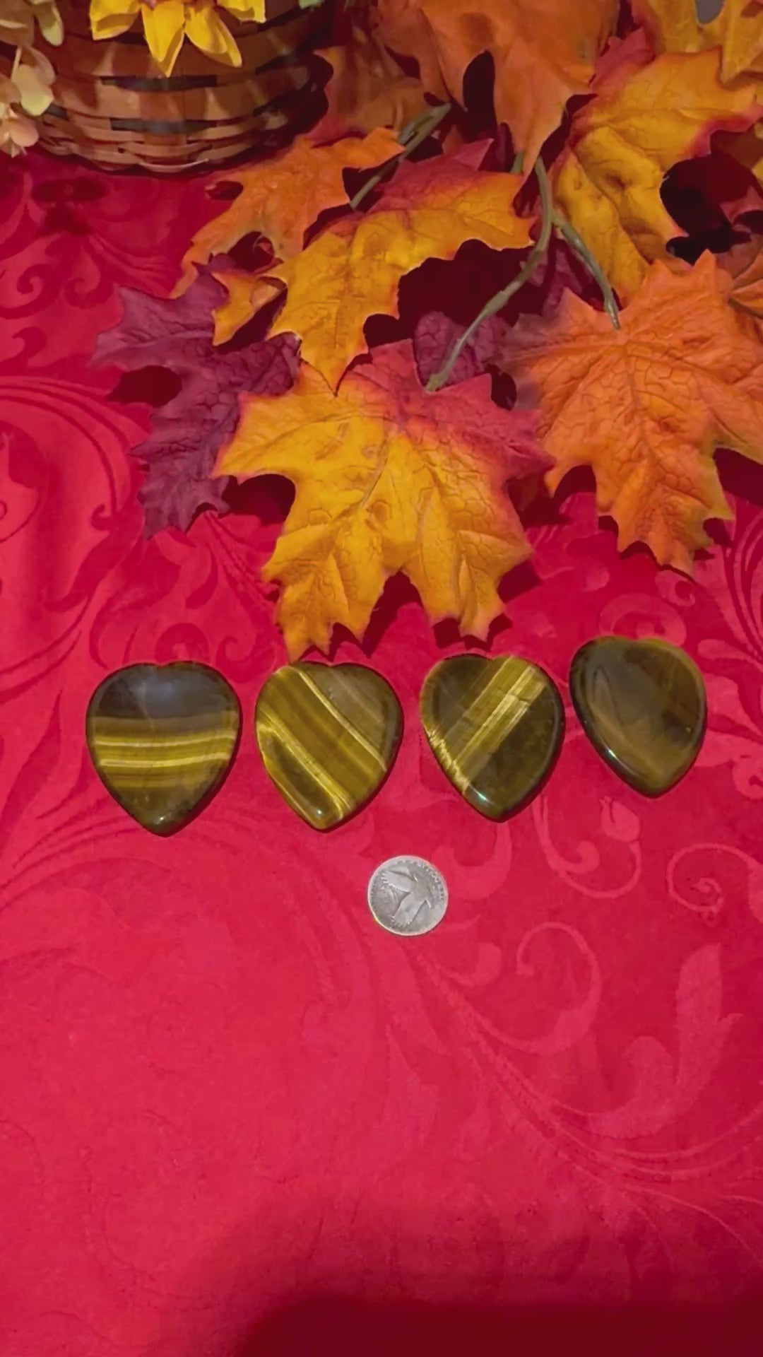 2.25” Tigerseye Heart Worry Stone