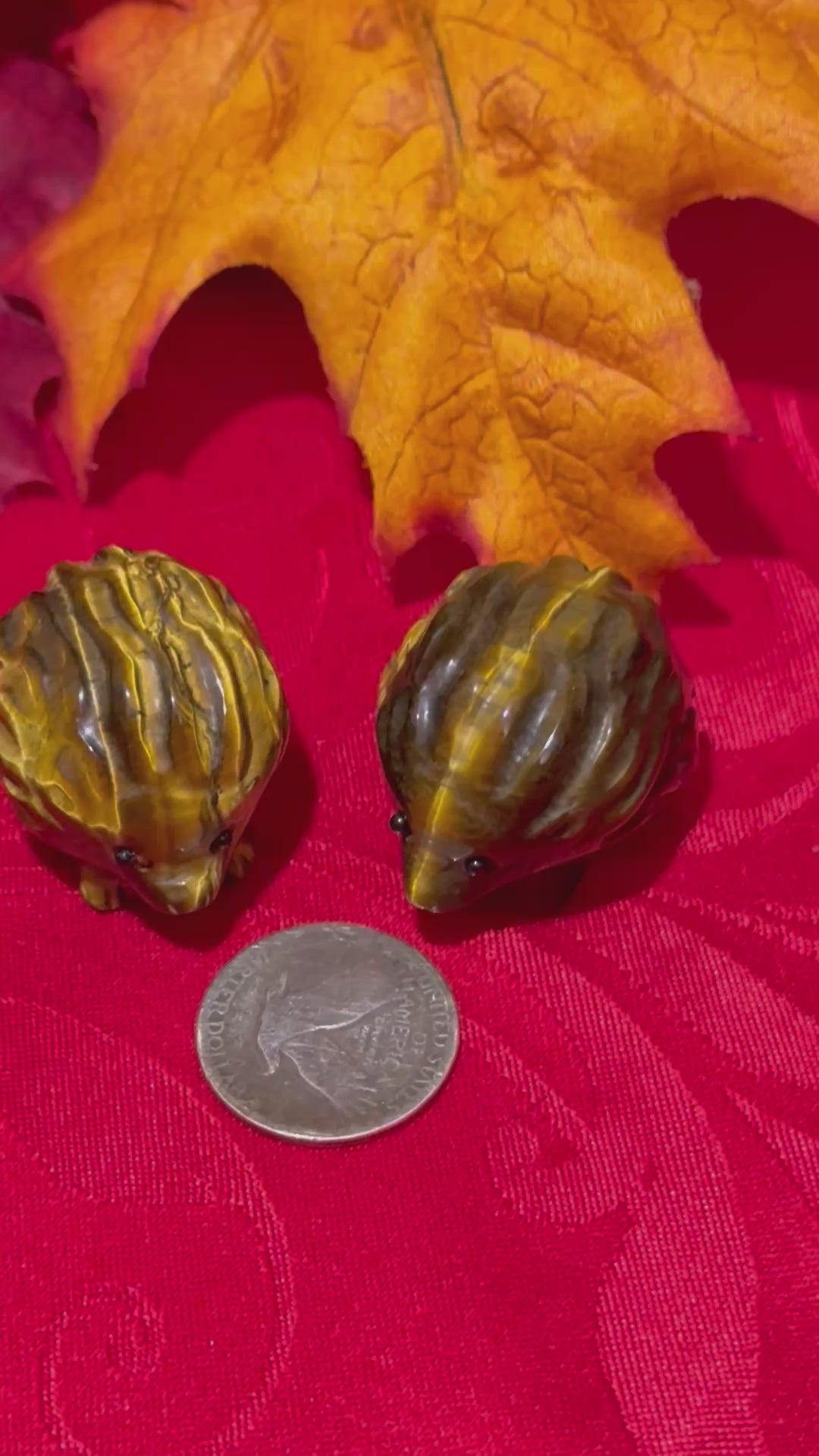 Tigerseye Crystal Carved Hedgehog