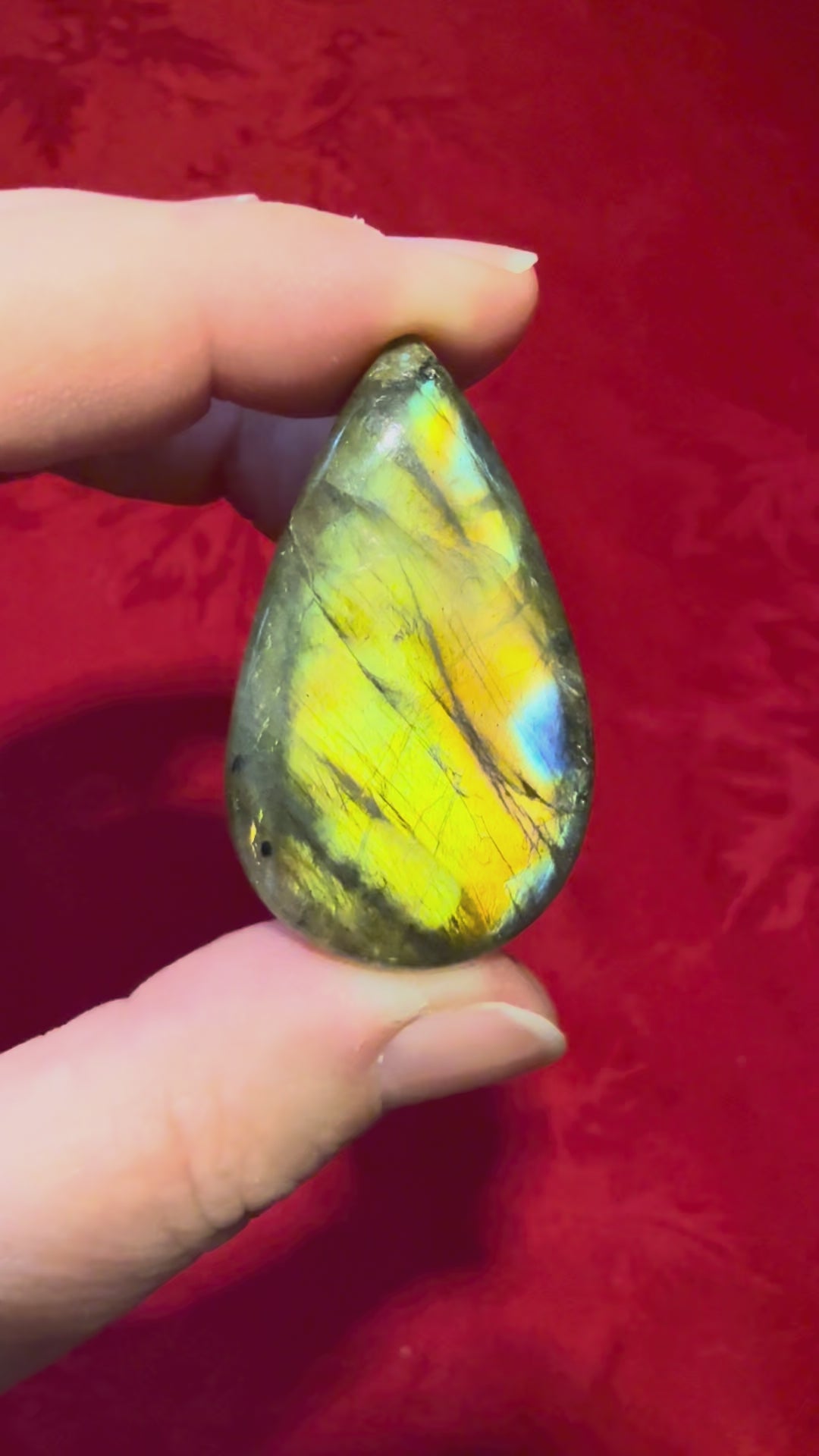 44mm Labradorite Tear Drop Cabochon