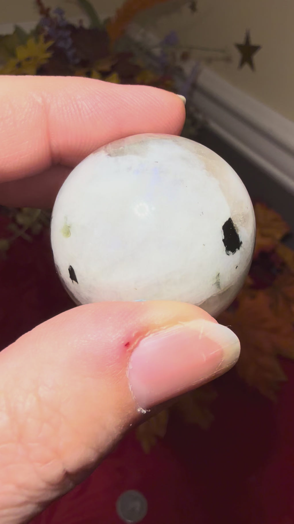 33mm Rainbow Moonstone Sphere