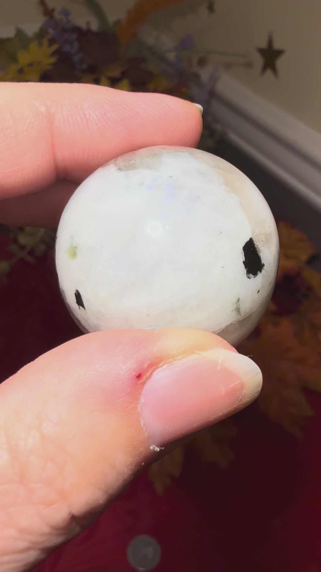 33mm Rainbow Moonstone Sphere
