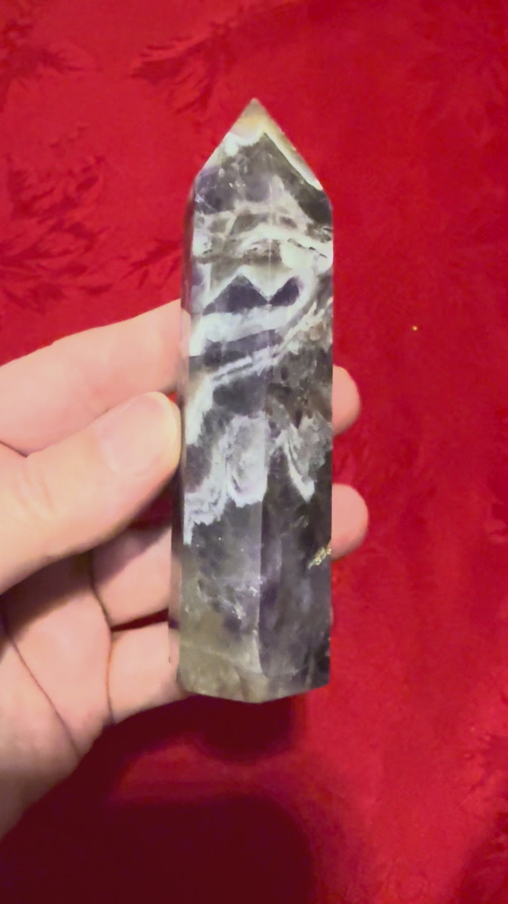 4” Chevron Amethyst Standing Point