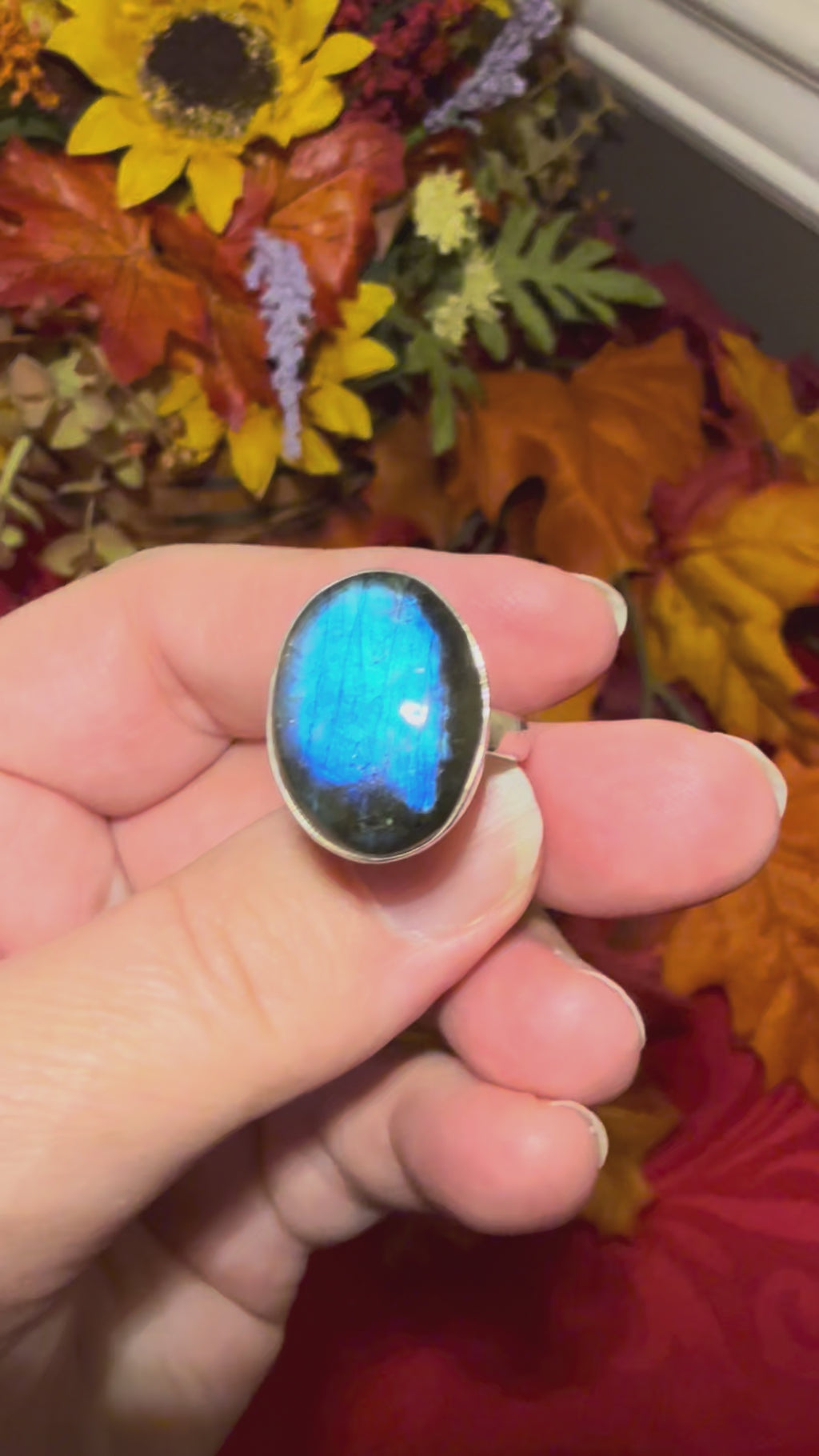 Labradorite Sterling Silver Ring, size 7