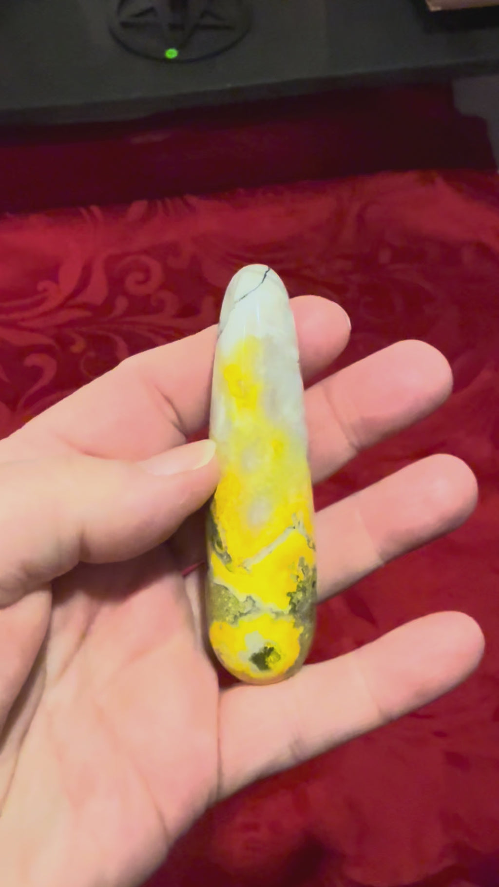 3” Bumblebee Jasper Massage Wand
