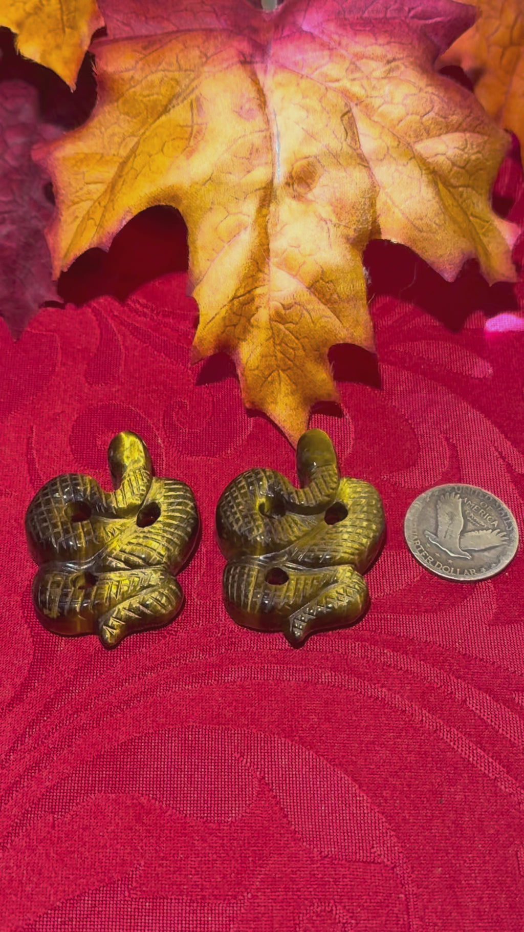 2” Tigerseye Carved Snake